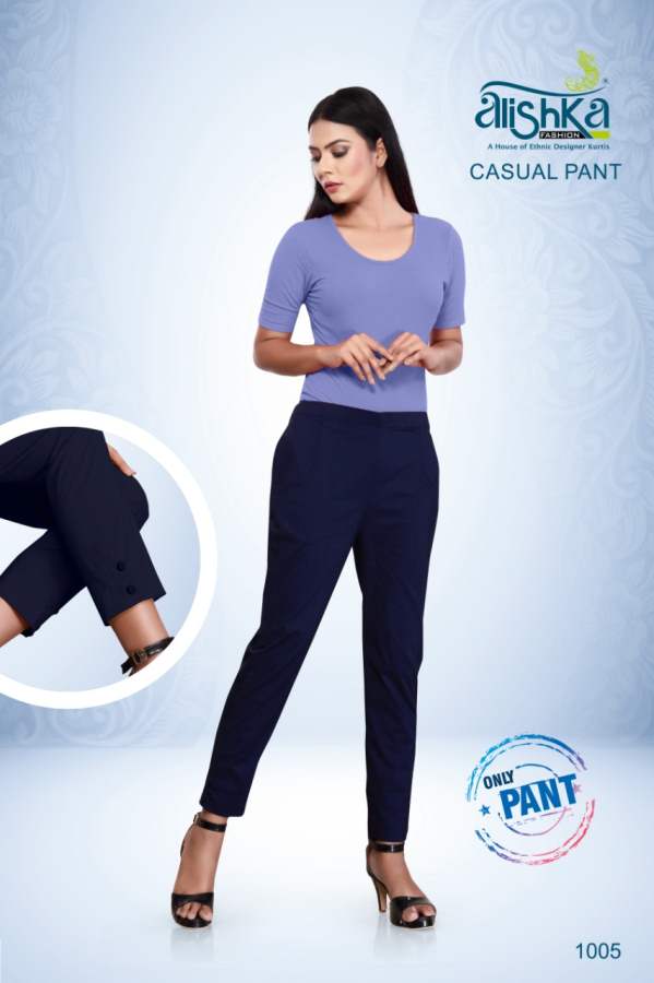 Alishka Casual Pant Spandex Stretchable Designer Pant Collection